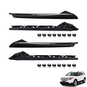 DURAFORCE 4PCS Left Right Side Windshield A-Pillar Molding Trim for 11-19 Ford Explorer, BB5Z7803137AA