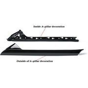 DURAFORCE 4PCS Left Right Side Windshield A-Pillar Molding Trim for 11-19 Ford Explorer, BB5Z7803137AA