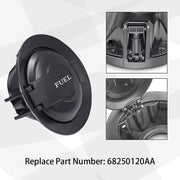 DURAFORCE Fuel Gas Door Vapor Edition Matte Fit for 2008-19 Dodge Challenger 68250120AA US