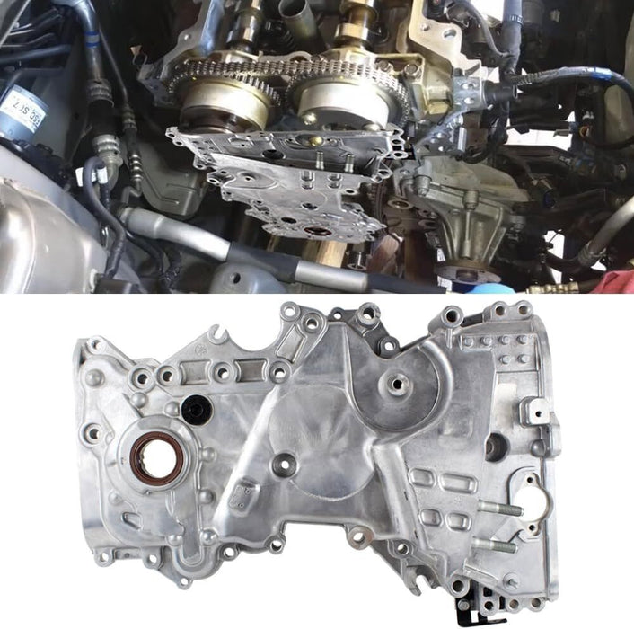 DURAFORCE 213502E350 Timing Chain Oil Pump Cover FOR 2014-2019 Kia Soul 2.0L & Hyundai