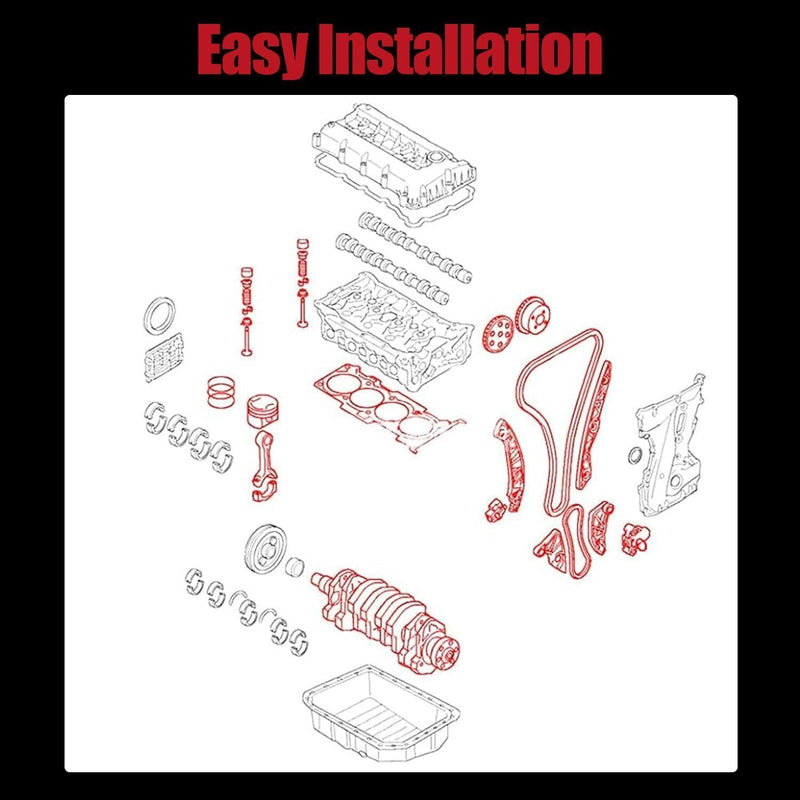 DURAFORCE For Hyundai Kia 2.4L G4KJ Engine Rebuild Overhaul Kit - Crankshaft / Con Rods