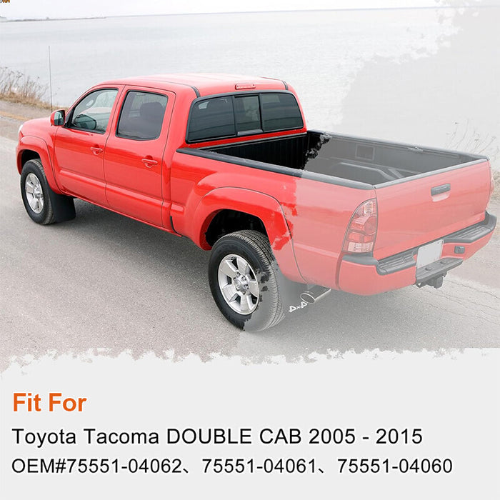 DURAFORCE 2PCS ROOF DRIP MOLDING FOR 2005-2015 TOYOTA TACOMA DOUBLE CAB RH&LH 75551-04063