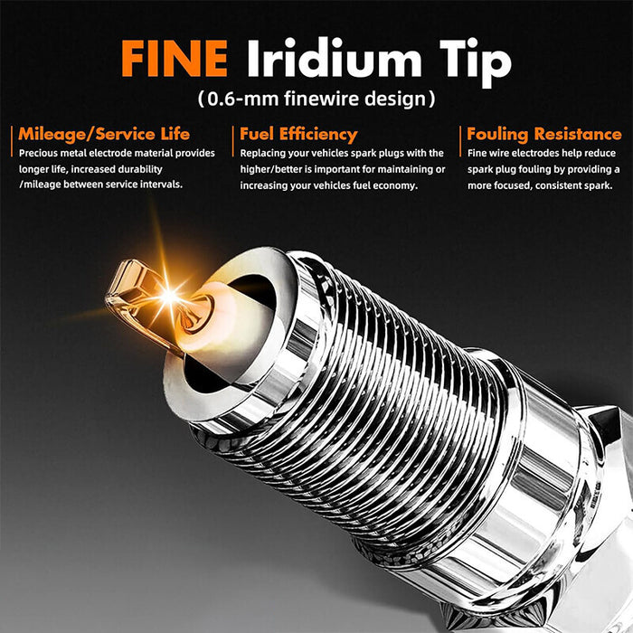 DURAFORCE 6 Spark plugs and Ignition coils packs for Nissan Maxima Infiniti 3.5 V6 UF550