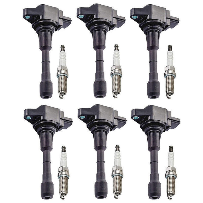 DURAFORCE 6 Spark plugs and Ignition coils packs for Nissan Maxima Infiniti 3.5 V6 UF550