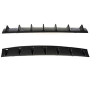 DURAFORCE Universal Black Look Rear Lower Bumper Diffuser Fin Spoiler Lip Wing Splitter