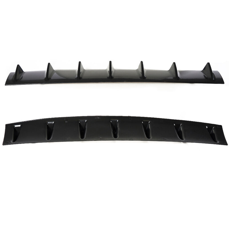 DURAFORCE Universal Black Look Rear Lower Bumper Diffuser Fin Spoiler Lip Wing Splitter