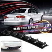 DURAFORCE Universal Black Look Rear Lower Bumper Diffuser Fin Spoiler Lip Wing Splitter