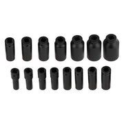 DURAFORCE 1 Pack Deep Impact Socket Set 1/2" Metric Drive 8-32mm SAE Impact Sockets w/Case