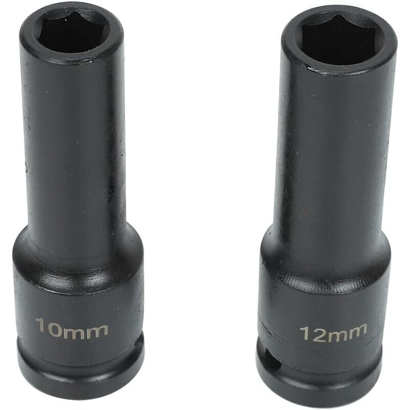 DURAFORCE 1 Pack Deep Impact Socket Set 1/2" Metric Drive 8-32mm SAE Impact Sockets w/Case