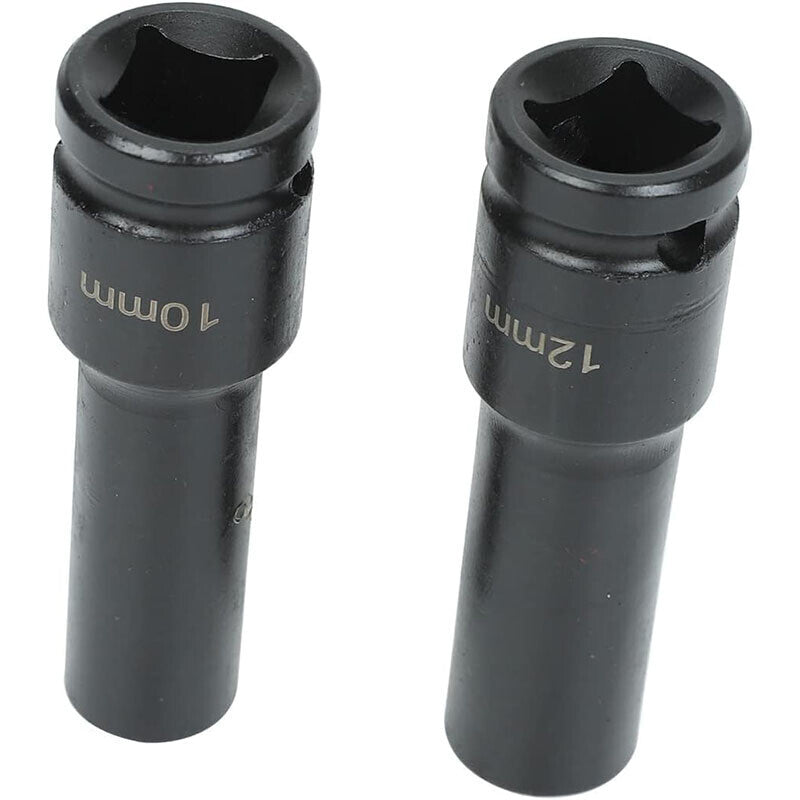 DURAFORCE 1 Pack Deep Impact Socket Set 1/2" Metric Drive 8-32mm SAE Impact Sockets w/Case