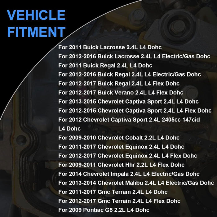 DURAFORCE For GM Terrain Chevy Equinox 2.2L 2.4L Ecotec Timing Chain Kit with Water Pump