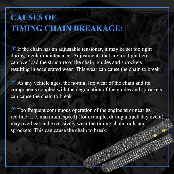 DURAFORCE For GM Terrain Chevy Equinox 2.2L 2.4L Ecotec Timing Chain Kit with Water Pump