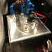 DURAFORCE 2L Aluminum High Flow Swirl Fuel Surge Pot Tank AN6 For 044 External Fuel Pump S