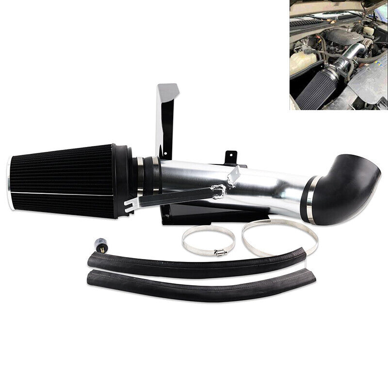 DURAFORCE 4" Cold Air Intake Induction Kit Filter for Ford 99-06 Silverado 1500 2500 Black