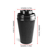 DURAFORCE 4" Cold Air Intake Induction Kit Filter for Ford 99-06 Silverado 1500 2500 Black