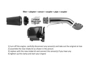 DURAFORCE 4" Cold Air Intake Induction Kit Filter for Ford 99-06 Silverado 1500 2500 Black