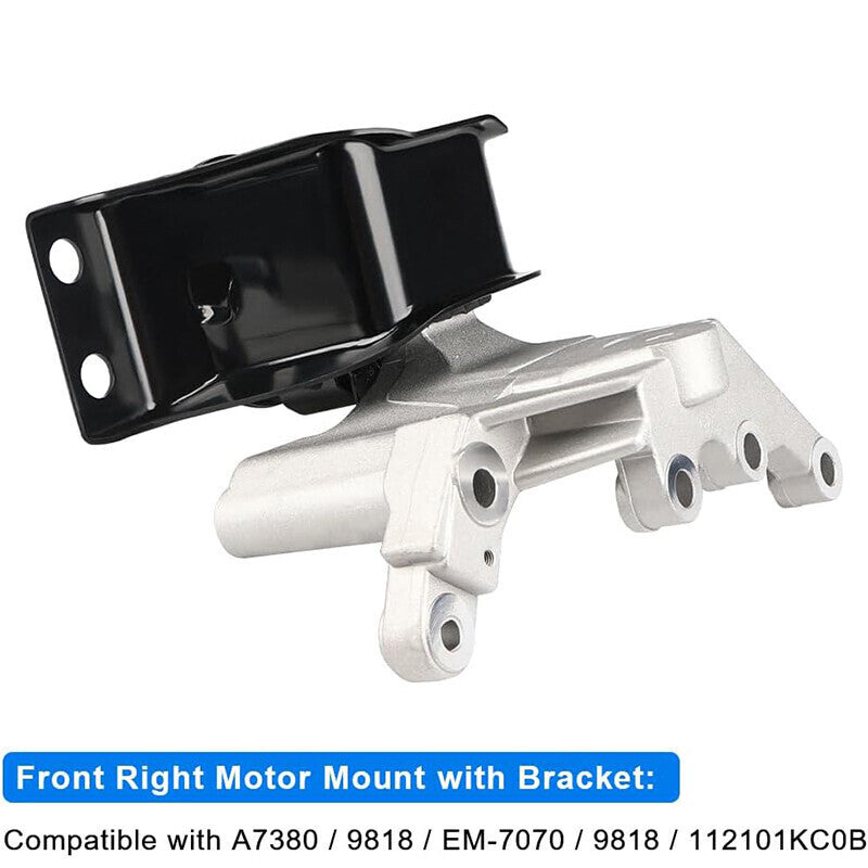 DURAFORCE Engine Motor & Trans Mount Set For 2013-2019 Nissan Sentra 1.8L A4360 A7376