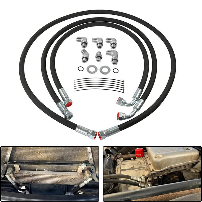 DURAFORCE Allison Transmission Cooler Lines For 06-10 Chevy/GMC 6.6l Duramax w/ Fittings