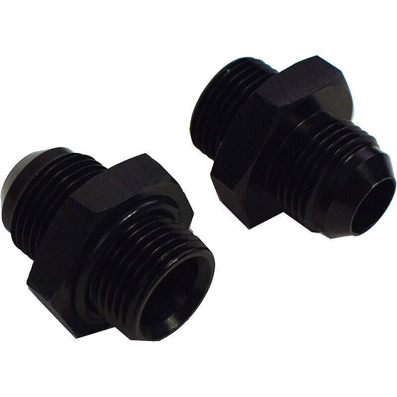 DURAFORCE AN10 10AN Male Aluminum Inline Fuel Shut Off Valve w/ Cable Lever Black