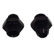 DURAFORCE AN10 10AN Male Aluminum Inline Fuel Shut Off Valve w/ Cable Lever Black