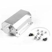 DURAFORCE Universal 2L Aluminum Coolant Radiator Overflow Reservoir Expansion Tank NEW