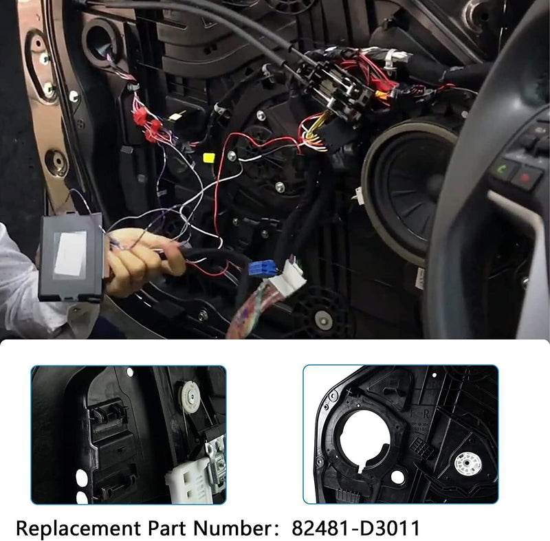 DURAFORCE 1 Pair Front Left & Right Window Regulator For Hyundai Tucson 16-20 82471-D3011