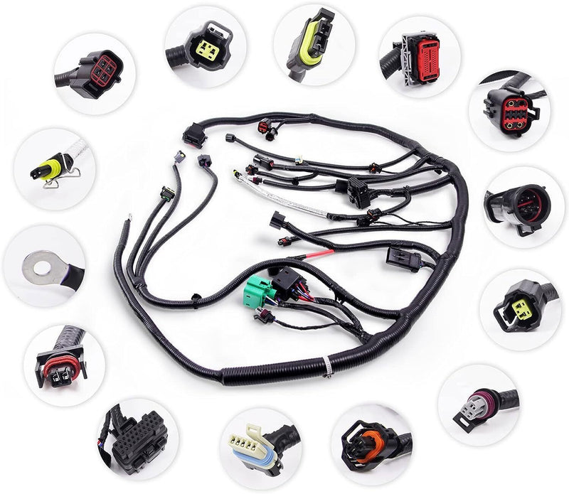 DURAFORCE 5C3Z-12B637-BA For 2005-2007 Ford Super Duty Diesel Engine Wiring Harness 6.0L A