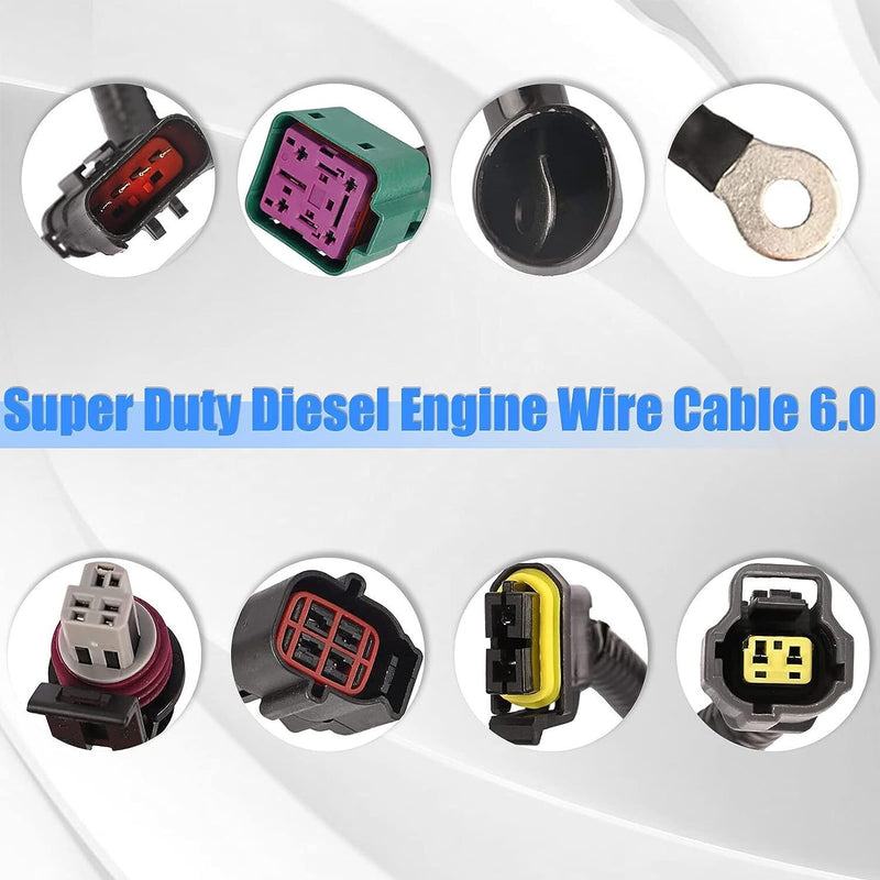 DURAFORCE 5C3Z-12B637-BA For 2005-2007 Ford Super Duty Diesel Engine Wiring Harness 6.0L A