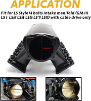 DURAFORCE 102mm Throttle Body + TPS IAC + Intake Manifold Cable Bracket for GM LS1 LS2 LS6