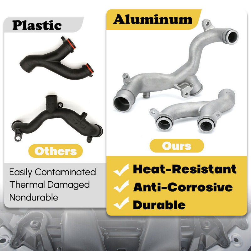 DURAFORCE Water Coolant Pipe Kit Fit for Land Rover LR4 3.0L Range Rover 5.0L Supercharged