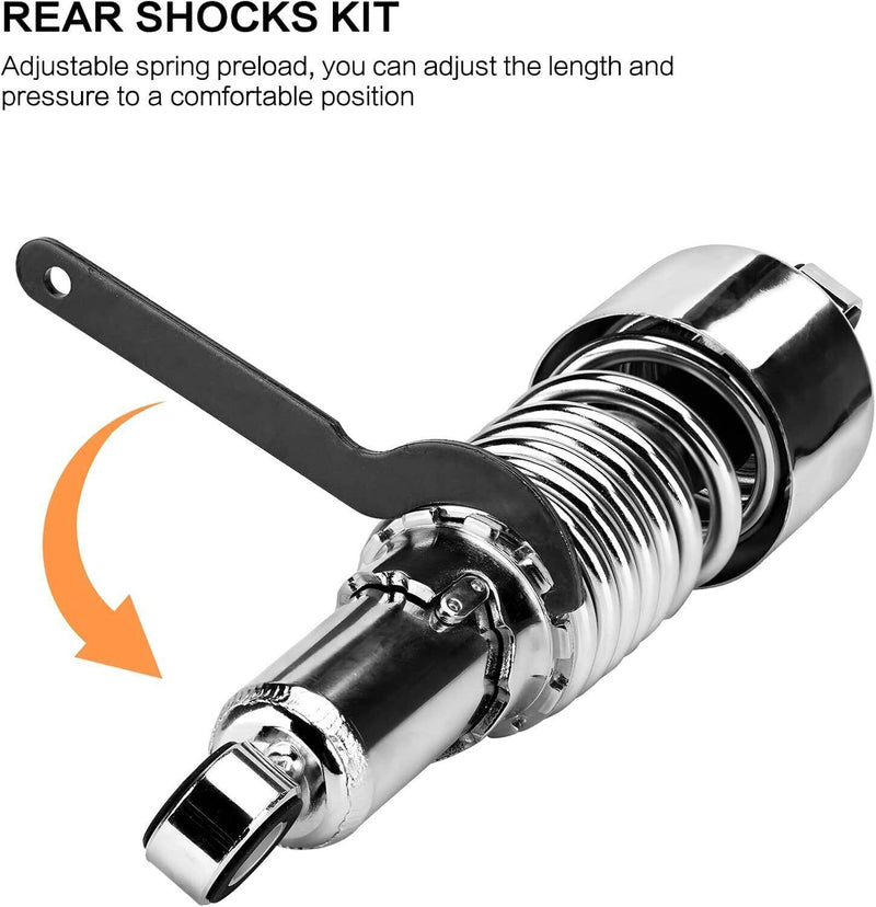 DURAFORCE 10.5" Rear Shocks Absorbers Lowering For 1980-UP Harley Davidson Touring FLT/FLH