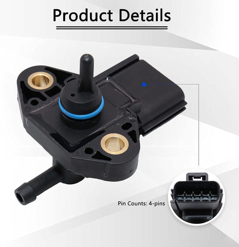 DURAFORCE 3F2Z-9G756-AC For 2007-2014 CM-5229 Ford Injection Pressure Fuel Sensor US