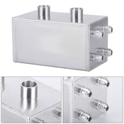 DURAFORCE Universal Oil Catch Can Kit Breather Box for Honda Acura Turbo 4 Port