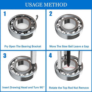 DURAFORCE Three-jaw Puller Kit Inner Hole Removal Tool Bearing Disassembly with Box