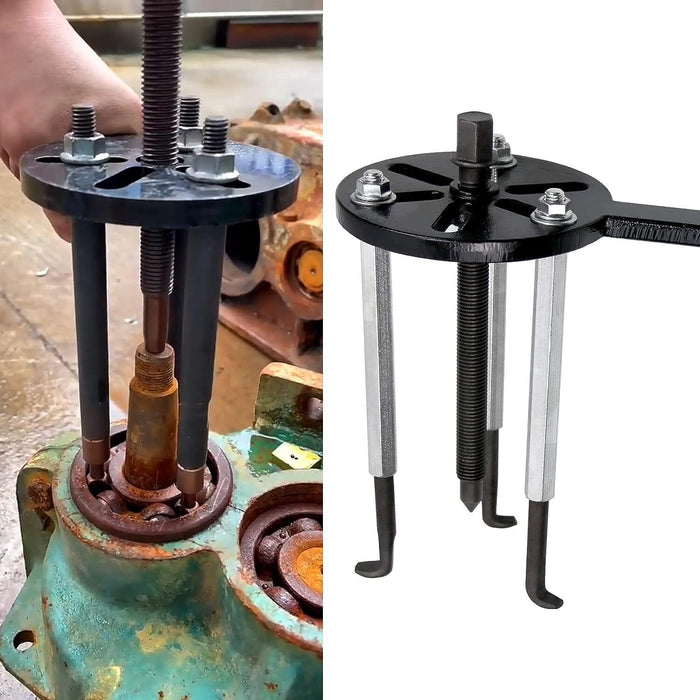 DURAFORCE Three-jaw Puller Kit Inner Hole Removal Tool Bearing Disassembly with Box