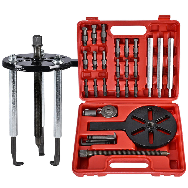 DURAFORCE Three-jaw Puller Kit Inner Hole Removal Tool Bearing Disassembly with Box