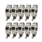 DURAFORCE New 3.5" T-Bolt Clamp Stainless Steel Turbo 95mm-103mm Silicone Hose Clamp 10PCS
