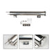 DURAFORCE 2" x 15" Polished STAINLESS Steel Radiator Overflow Tank Universal