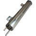 DURAFORCE 2" x 15" Polished STAINLESS Steel Radiator Overflow Tank Universal