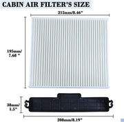 DURAFORCE Cabin Air Filter & Filter Access Door for Dodge Ram 1500 2500 3500 68318365AA US