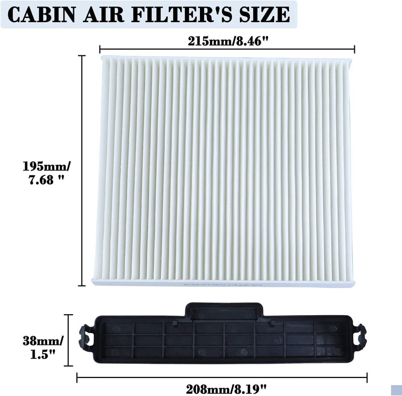 DURAFORCE Cabin Air Filter & Filter Access Door for Dodge Ram 1500 2500 3500 68318365AA US