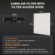DURAFORCE 68318365AA Cabin Air Filter Kit for 2011-2020 Dodge Ram 1500 2500 3500