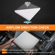 DURAFORCE 68318365AA Cabin Air Filter Kit for 2011-2020 Dodge Ram 1500 2500 3500