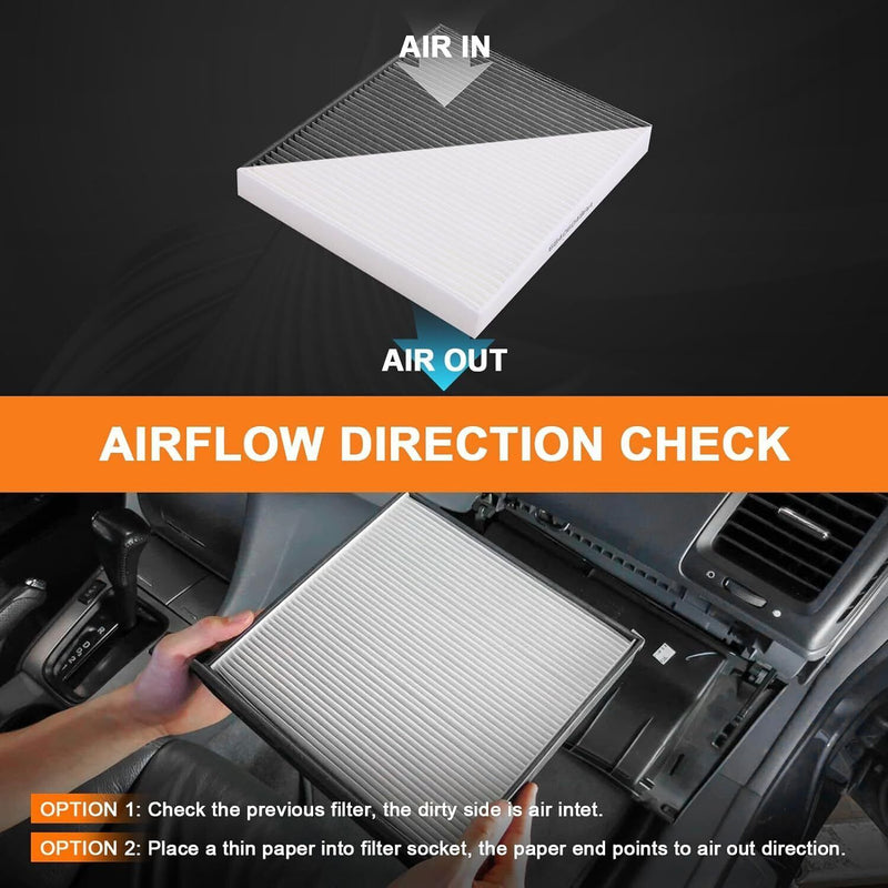 DURAFORCE 68318365AA Cabin Air Filter Kit for 2011-2020 Dodge Ram 1500 2500 3500