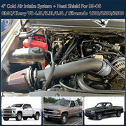 DURAFORCE 4" Cold Air Intake Kit with Filter for 1999-06 GMC Chevy V8 4.8L/5.3L/6.0L 1500