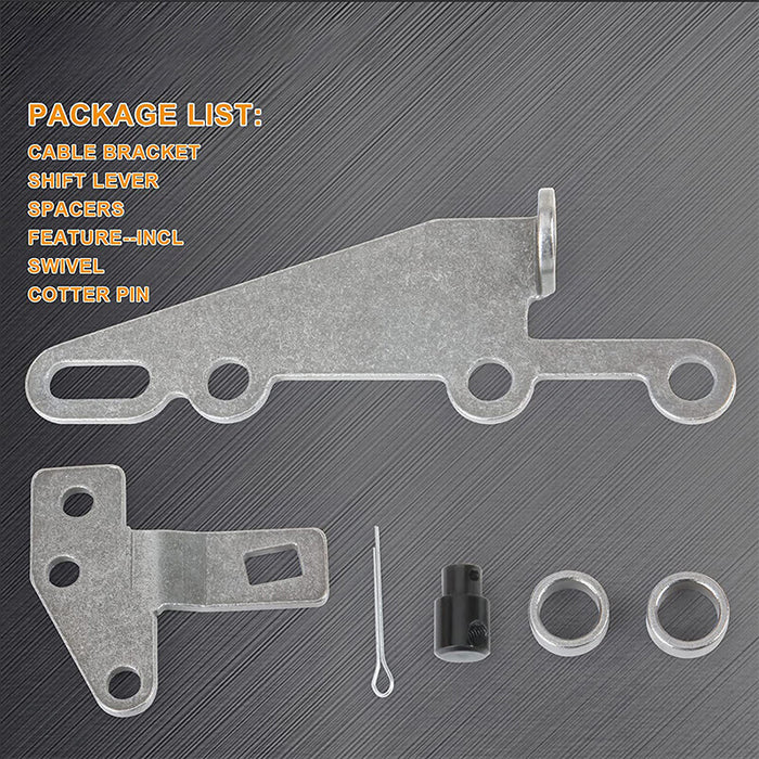 DURAFORCE For GM TH250/TH350/TH400 Automatic Transmission Shifter Cable Bracket Kit 35498