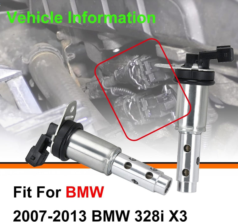 DURAFORCE 2PCS Set Variable Timing Control Valve Solenoid VVT fit for BMW 328i X3 VANOS Z4