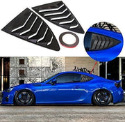 DURAFORCE Window Side Louver Cover Carbon Fiber Look For Toyota 86 Scion FR-S Subaru BRZ