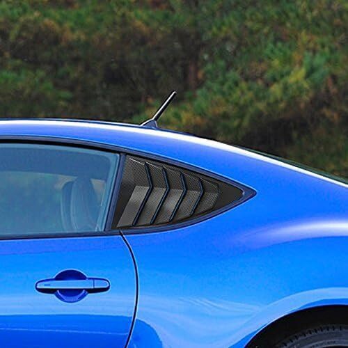 DURAFORCE Window Side Louver Cover Carbon Fiber Look For Toyota 86 Scion FR-S Subaru BRZ
