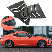 DURAFORCE Window Side Louver Cover Carbon Fiber Look For Toyota 86 Scion FR-S Subaru BRZ